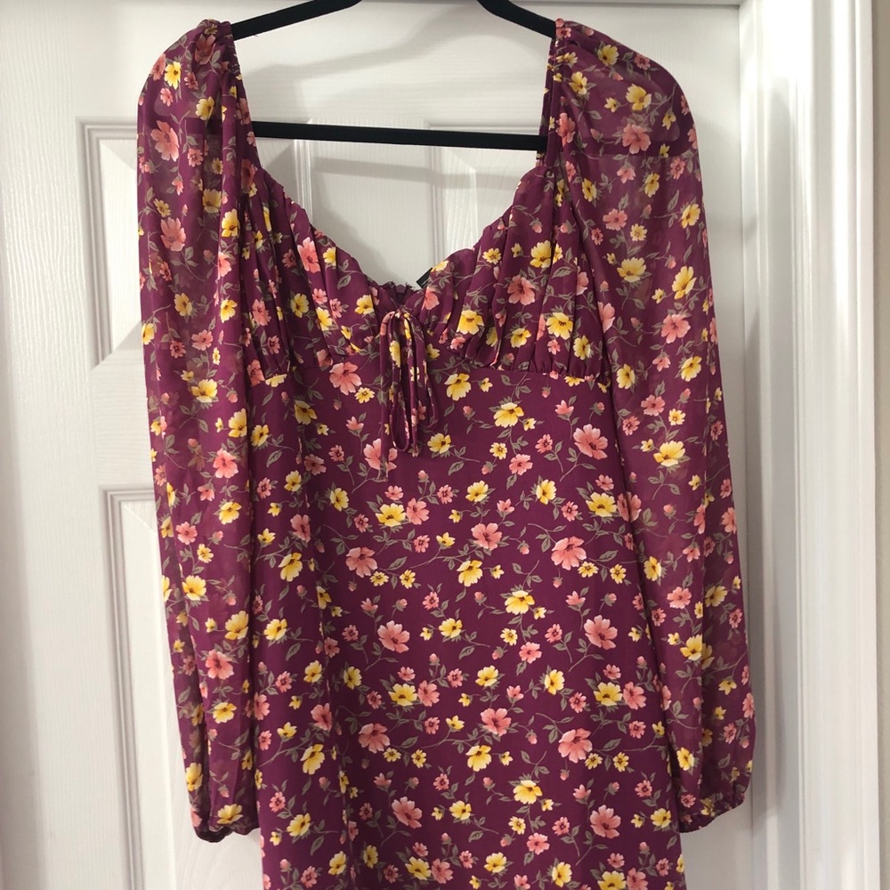 Purple flower dress